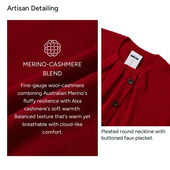 Red Button-Up Cardigan - Picture 15 of 15